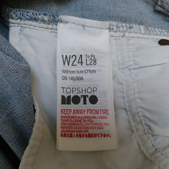 BOGO Free | Topshop Leigh high rise skinny jeans, blue, size 0 / 24 waist petite - Picture 7 of 15